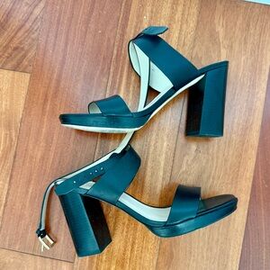 Cole Haan Black Block Heel Sandals